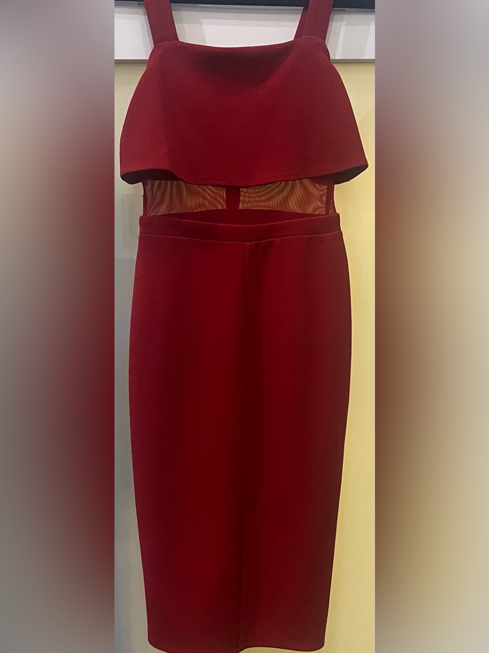 BCBG GENERATION Women's Red Cutout Dress size 0